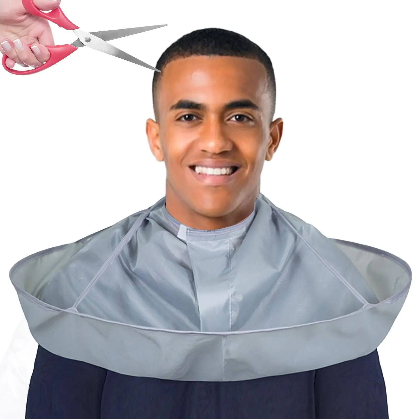 Foldable Haircut Cape 60mm Diameter Adult Haircutting and Shaving Bib Haircutting Tools for Stylists and Hairdressers Cloak