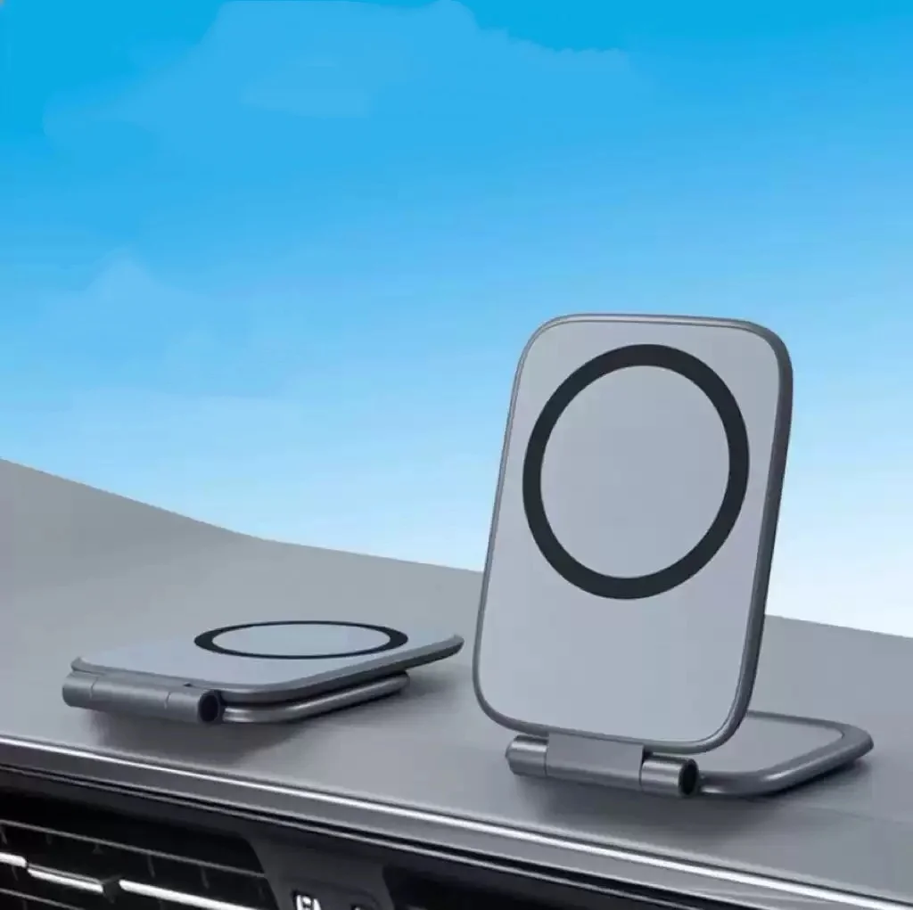 Supporto Magnetico Ultra Sottile per Telefono da Auto, Regolabile e Pieghevole, Anti-vibrazione, Universale per Navigazione Veicolare, Accessori