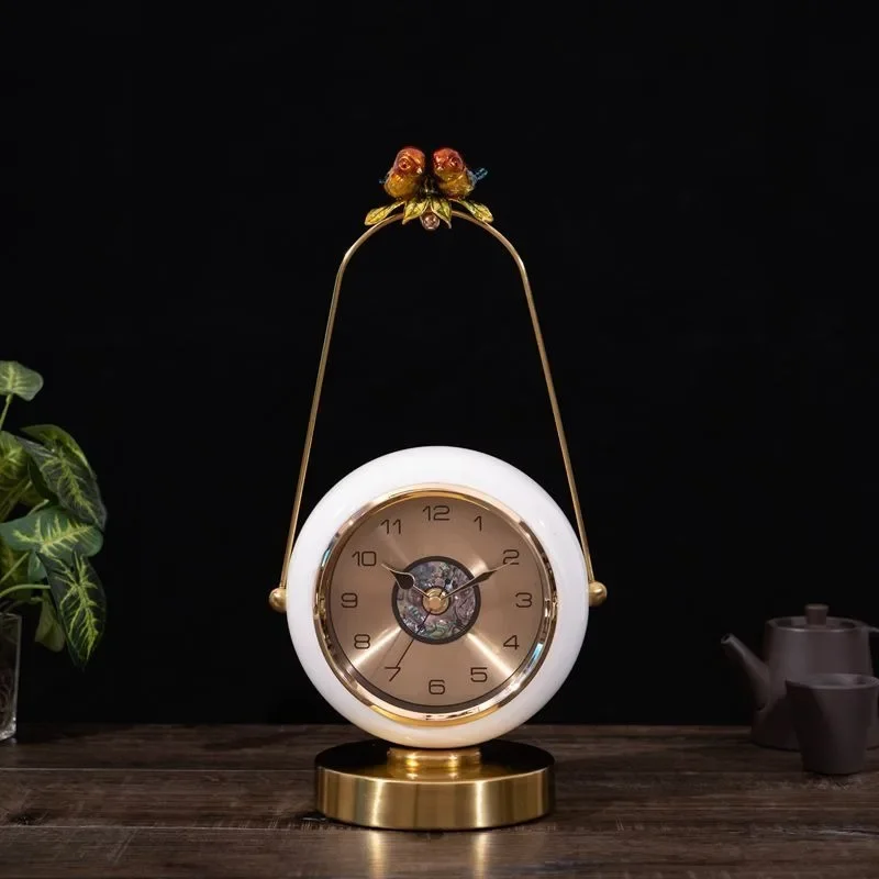 Retro Digital Desk Clock Office Tabletop Decoration Table Clocks Living Room Luxury Decorative Objects Small Silent Timepiece