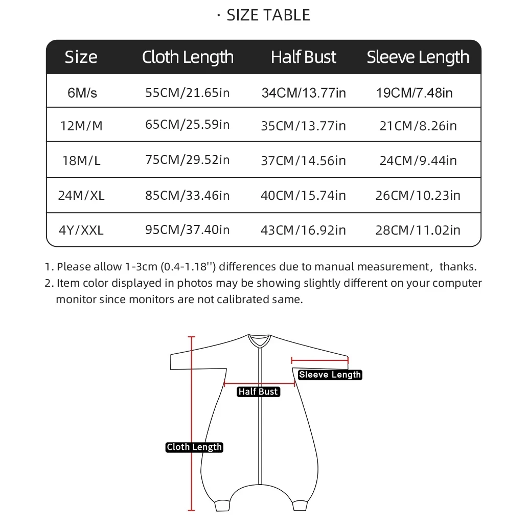 아기 침낭 귀여운 꽃 프린트 유아 잠옷, 산책 놀이 잠옷, 2.5Tog 두꺼운 겨울 보온 잠옷, 1-4 세