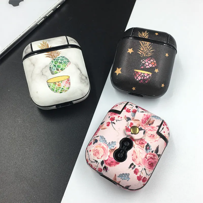 Вспышка с рисунком ананаса фламинго для Airpods 1 2 3, Противоударная Защитная крышка для Airpods Pro 2019 2022