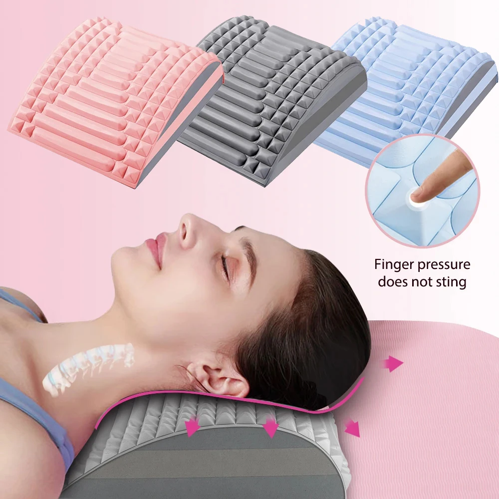 

Sleep Pillow Neck Massage Pillow Help Comfortable Sleeping Back Waist Stretcher Pillow Lumbar Cervical Traction Orthopedic Bed