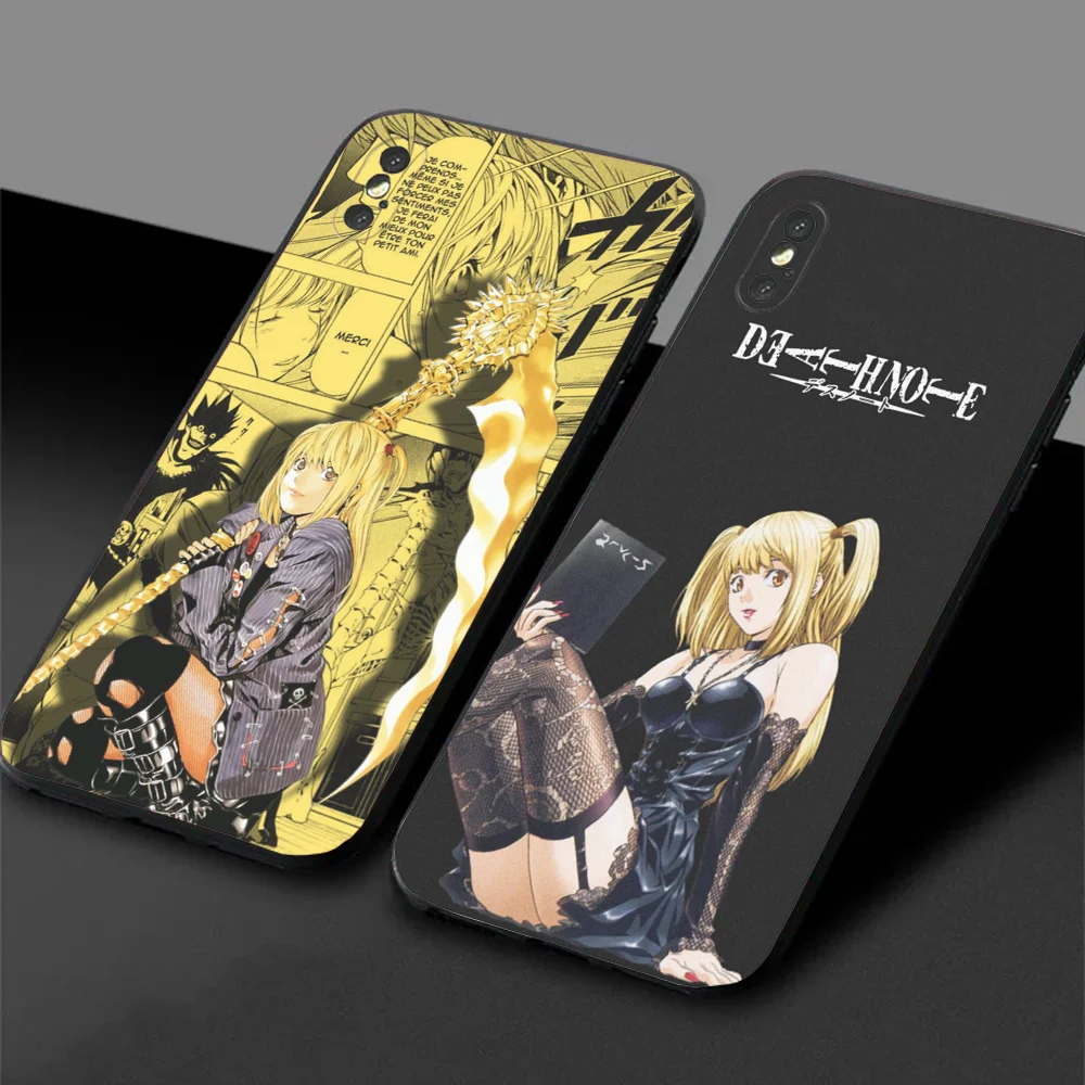 Amane D-Death Misa NoteS-S Phone Case For Samsung S24,23,22,30,21,10,9,Ultra,Plus,Lite,FE,5G Black Soft Case