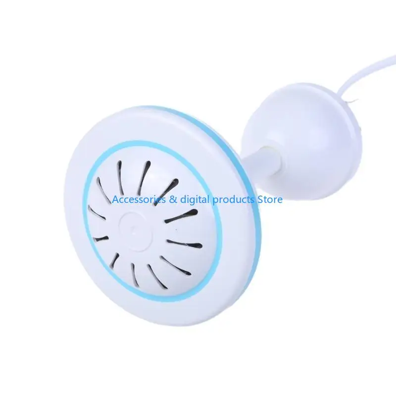77JD Portable Hanging Fan Gazebos Ceiling Fan 6W 12V Ceiling Fan with Switches Tent Fan