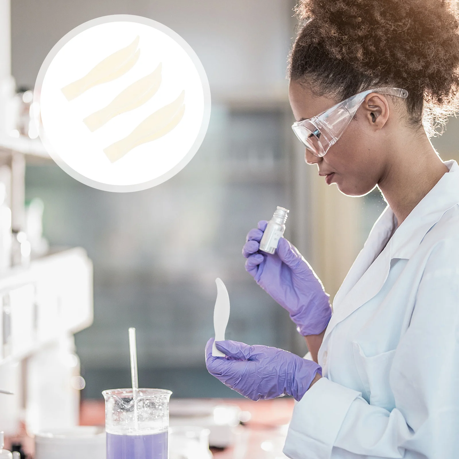 

3Pcs Laboratory Scale Tweezers Plastic Balance Tweezers Durable Lightweight Practical Weight Tools Scales Tweezer