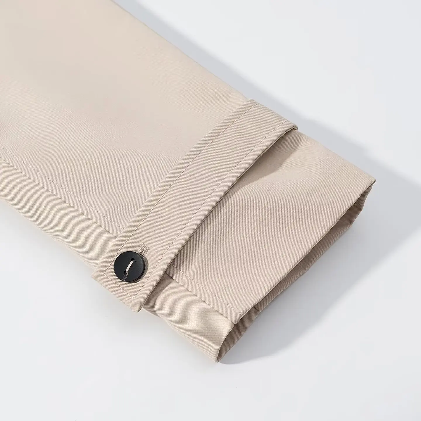 Autumn Women's Clothing Short Windbreaker Jacket Turn-Down Collar Long Sleeved Simple Versatile Ladies' Trench Coat Streetwear