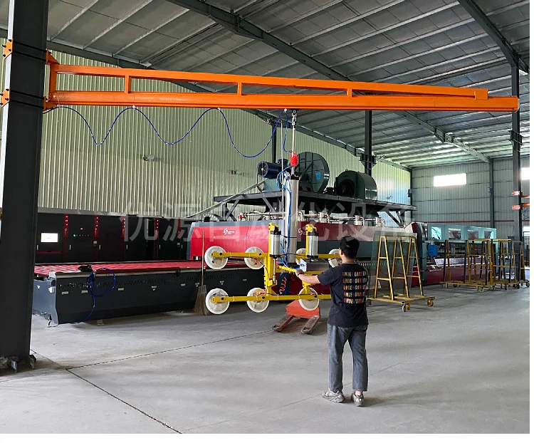 آلة رافع فراغ الزجاج المخصصة مناطق شفط قابلة للتعديل