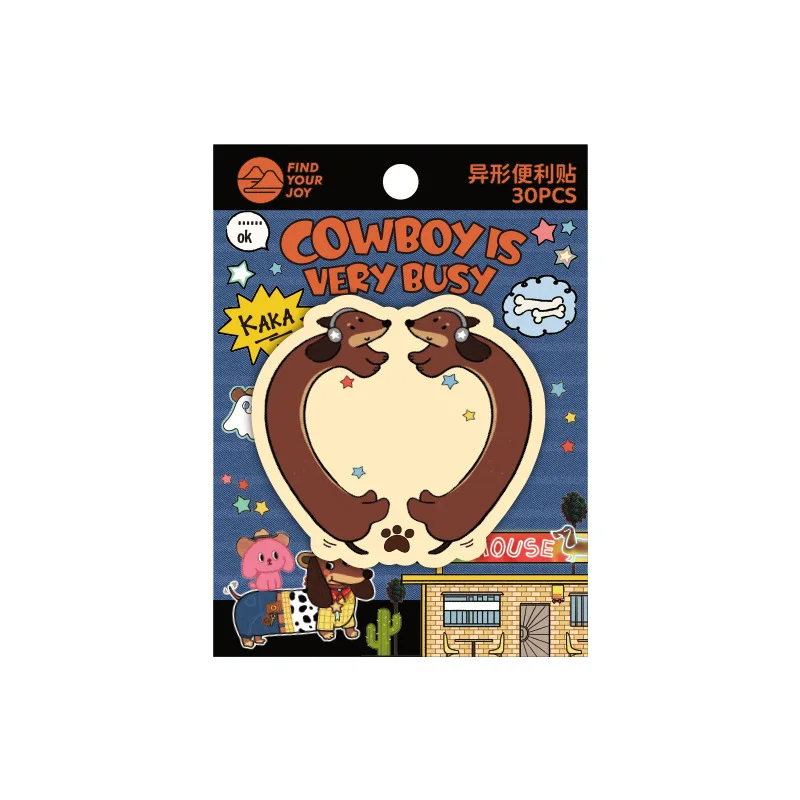 30 Pcs Dog Notepad Small Sticky Notes Dog Funny Cute Note Pads Self Stick Note Pads For Dogs Farm Lover