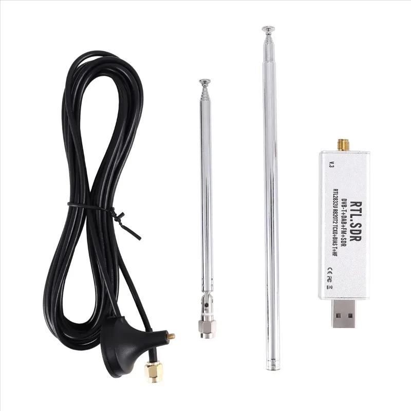 RTL-SDR Blog V3 Software Defined Radio, 1PPM TCXO 0.1-1.7GHz SMA Receiver RTL2832U