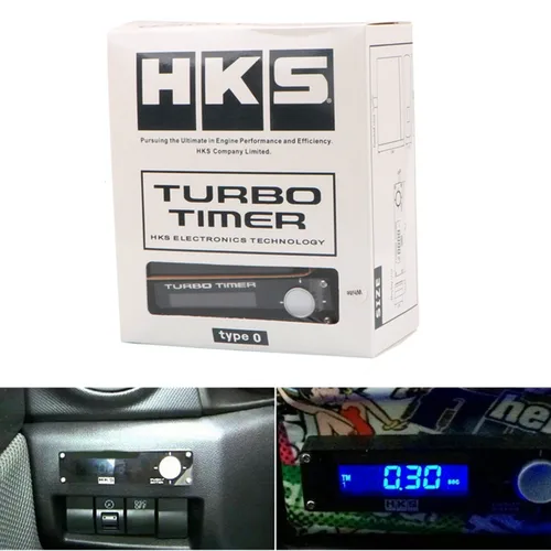 Temporizador Turbo para coche, pantalla Led didital blanca/roja/azul, accesorios universales para automóviles HUD