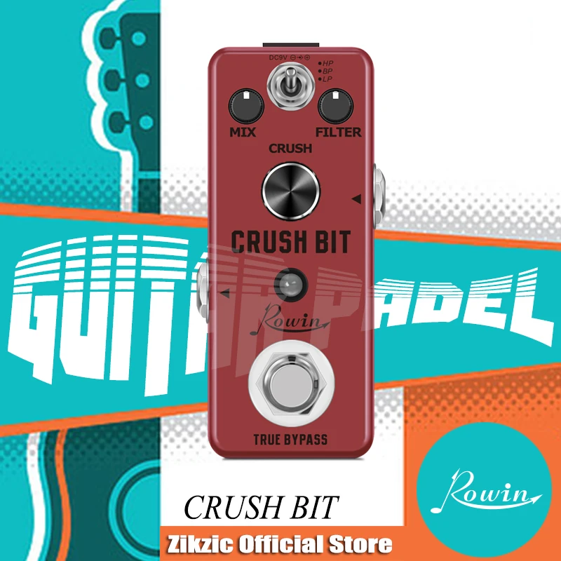 

Rowin LEF-3810 Crush Bbit Guitar Pedal Effector Wide Range Sampling Rate/Depth Reducing Effects