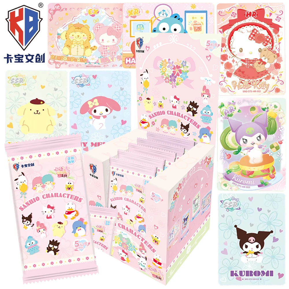 

Новая натуральная коллекционная карта Kabao Sanrio, популярная японская аниме-звезда, семейная забавная карта с персонажами, подарки, игрушки для друзей