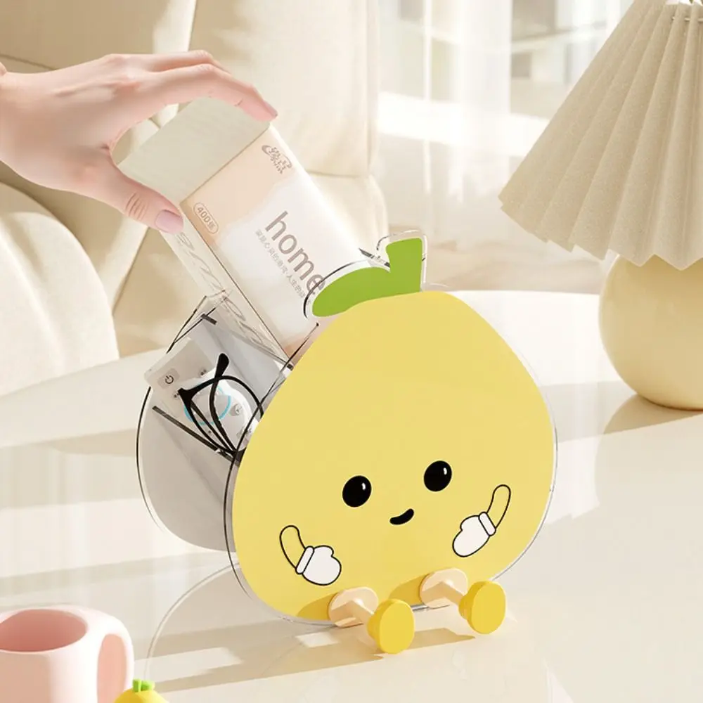 

Desktop Decoration Cartoon Tissue Box Fruit Shape Cute Paper Box Funny Plastic Napkin Storage Box Kitchen