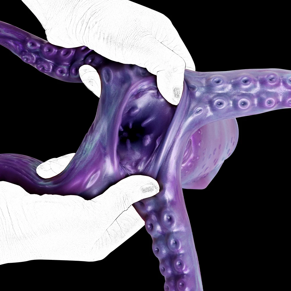 Silicone Pocket Pussy Stroker Octopus Male Masturbator Fantasy Lifelike Textured Vagina Anus Prostate Massage for Penis Training