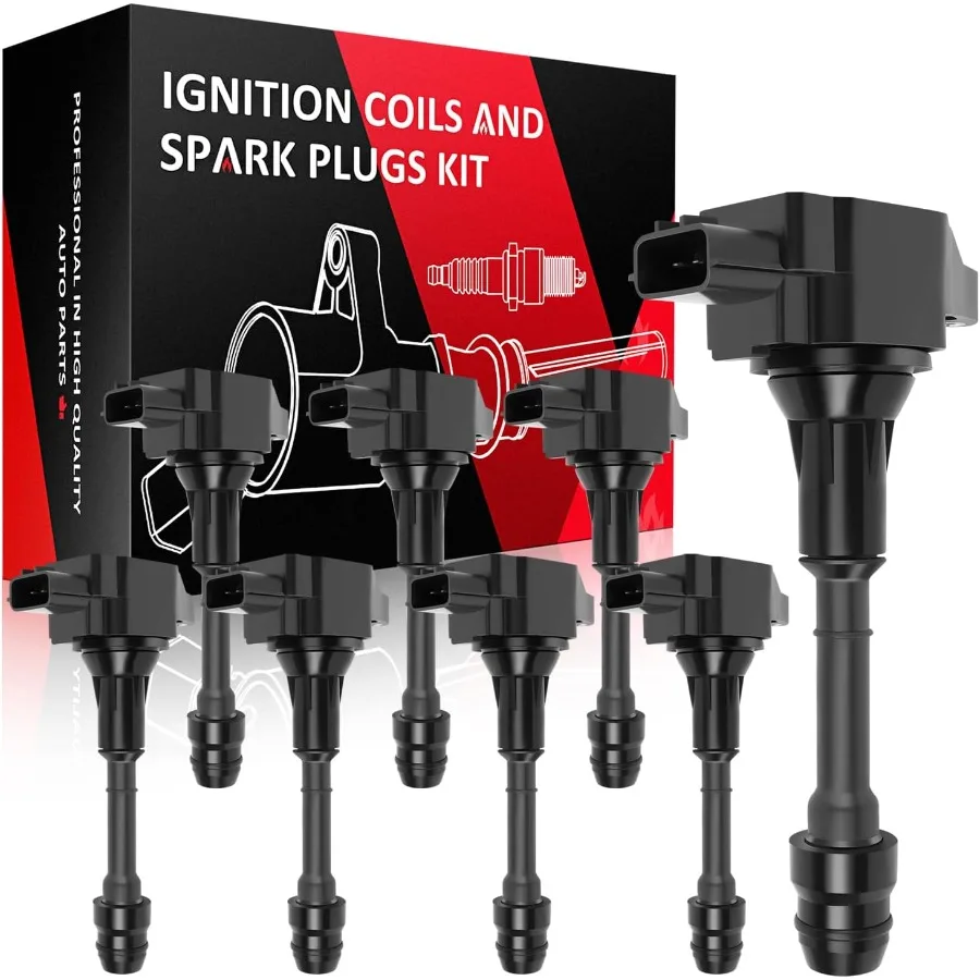 

SCITOO 100, новый набор катушек зажигания из 8 шт., совместимый с автомобилями Nissan Titan 5.6L 2007-2015, подходит для OE: UF551, высокопроизводительный