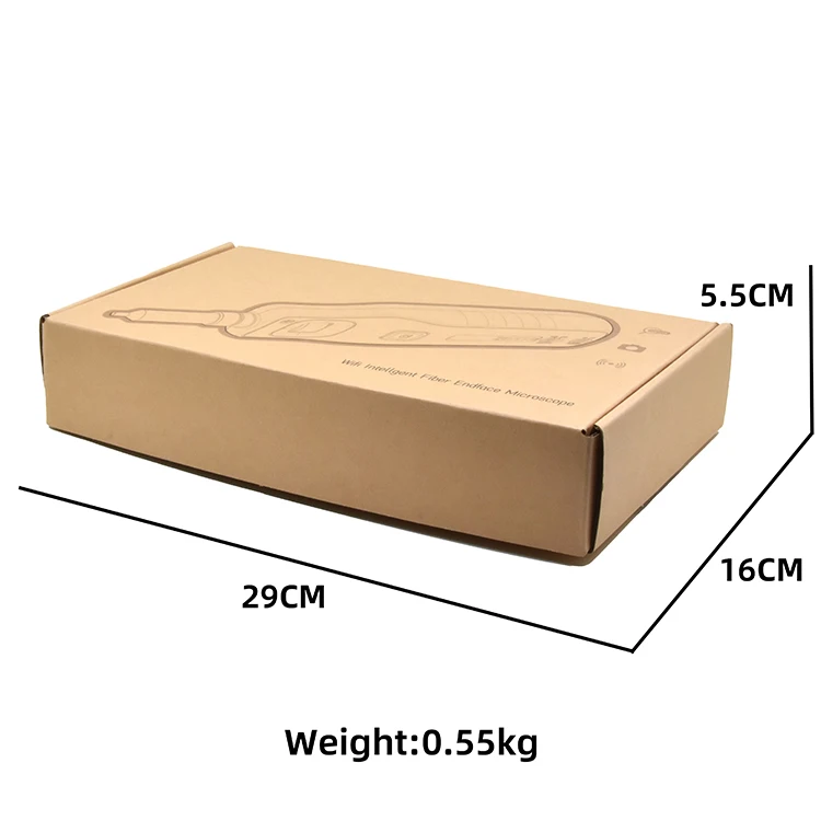 Wireless Fibre Optical Connector Microscope 200 Magnification WIFI Fiber Optic Inspection Probe FVM105A