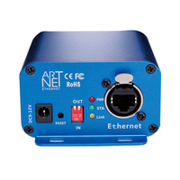 Artnet to DMX Controller, DMX Ethernet Lighting Controller, Professional Artnet DMX Interface , 3 Pin Output, Aluminum Housing