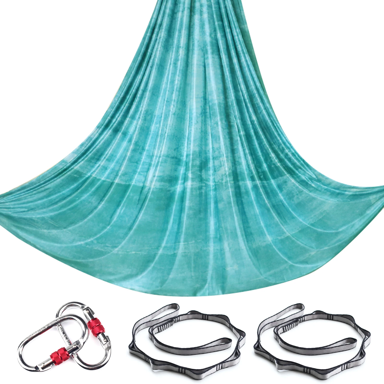 

5 Meters Yoga Hammock Rigging Kit Yoga Flying Swing Set Aerial Fabric Acrobatics for Anti-Gravity Yoga Inversions Yoga Sling