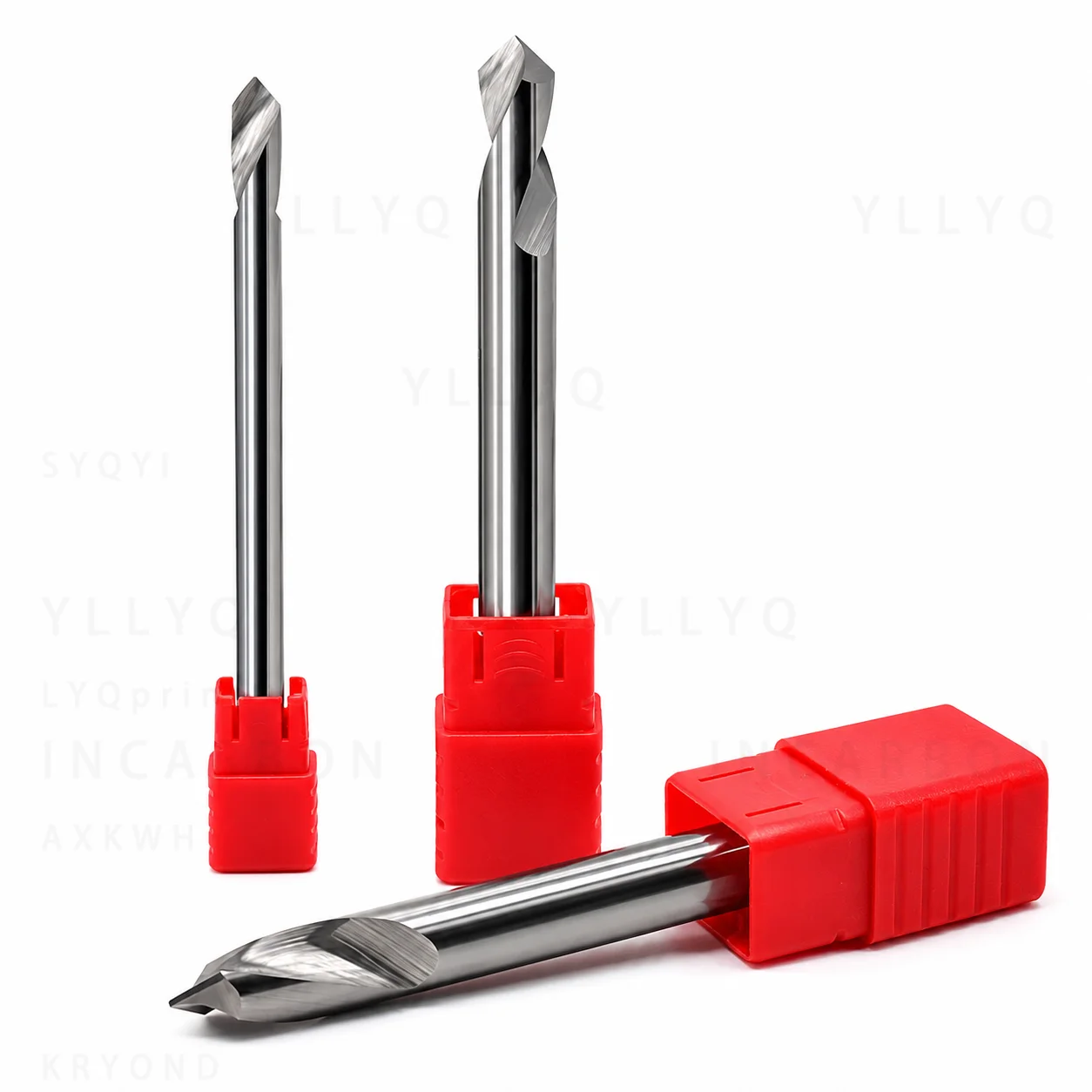 60/90/120 Degree Spot Drill Chamfer Milling Cutter Alloy Coated Tungsten Carbide CNC Tool For Aluminum Metal Machining