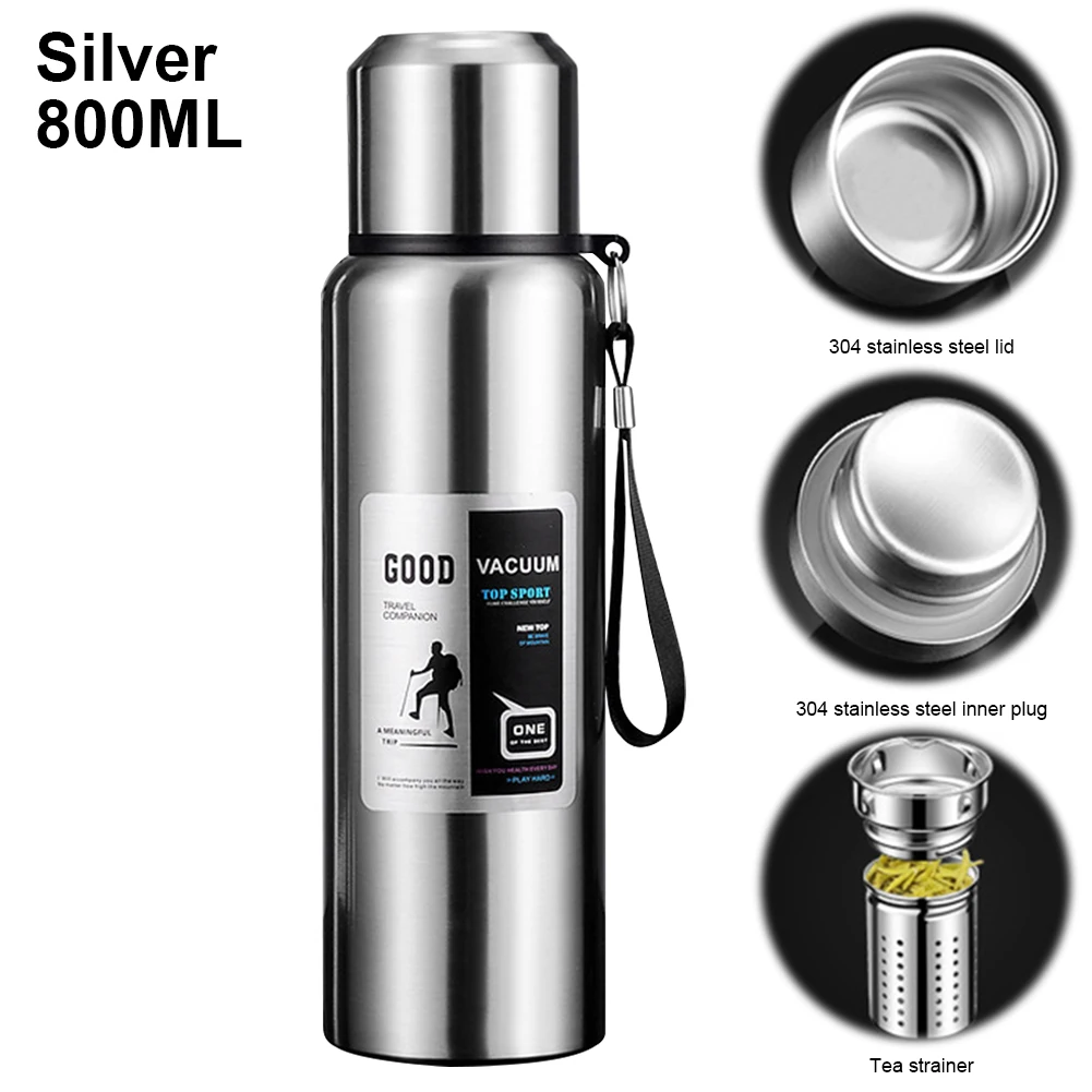 

Термальная бутылка для воды, большая емкость, изолированная кружка для чая, кофе, портативный изоляционный стакан из нержавеющей стали для горячих и холодных напитков