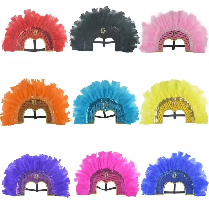 Headwear Color Show Photography Feather Stage Props Performance Headwear