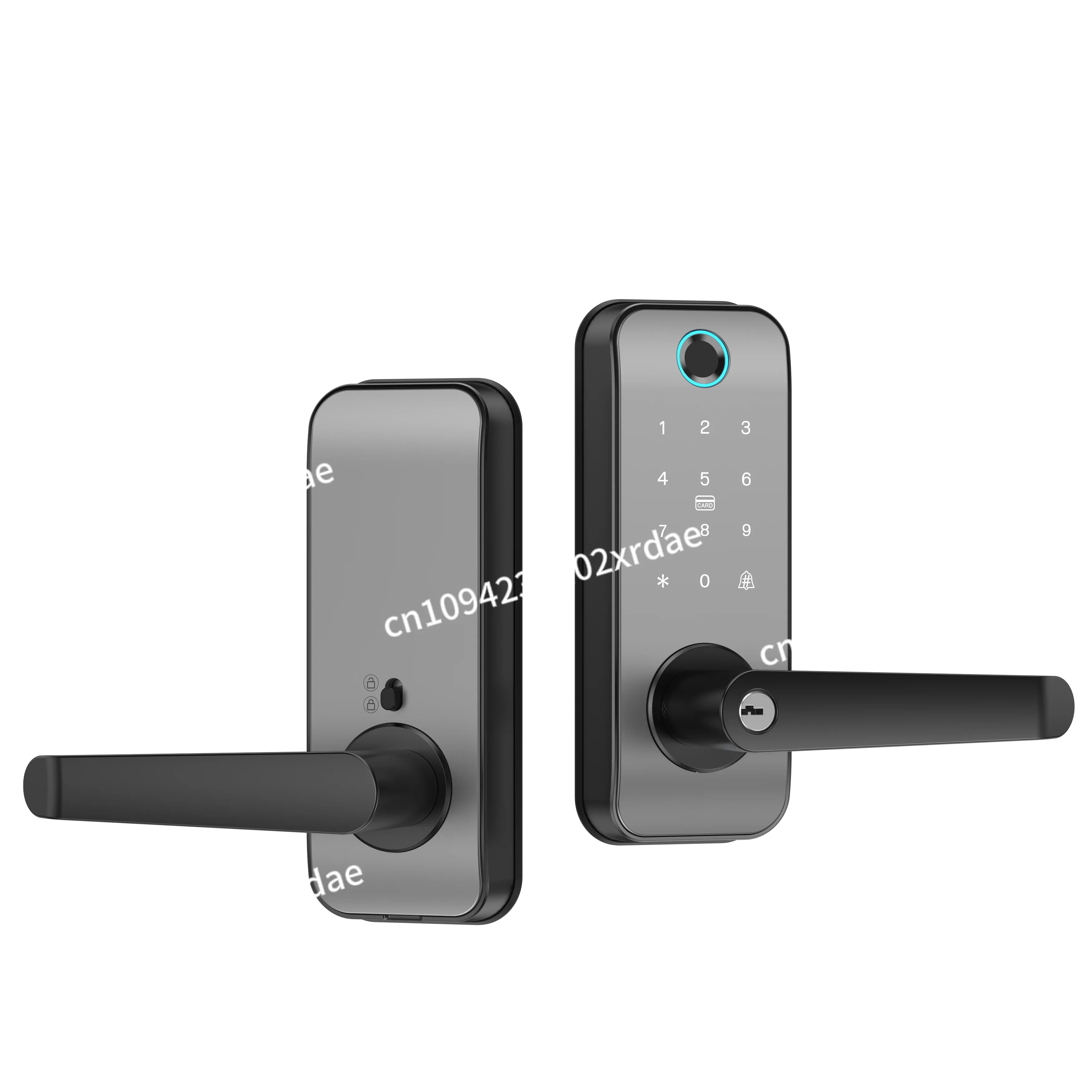 

Electric Smart Door Lock with Fingerprint Wifi Connectivity Security Keys for Door Compatible with App Code Type