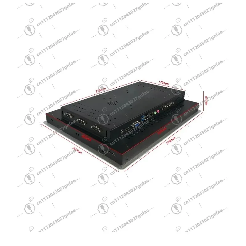 15-Inch J1900 fanless industrial tablet with 6x COM, IP65 touchscreen, Windows/Linux HMI for industrial control