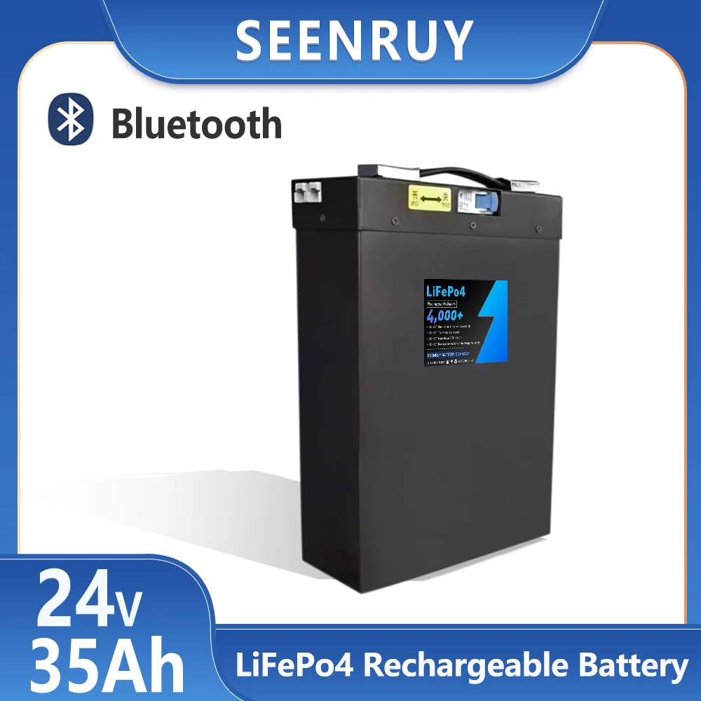 24v 35AH iFePO4 Battery Pack Deep Cycle Built in 30A BMS Prefect for Electric forklift truck Pallet truck with 5A Charger