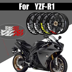 For YAMAHA Motorcycle YZFR1 YZF R1 YZF-R1 Logo Emblem Reflection Stickers Motor Cycle Wheel Inner Strip Decals Accessories