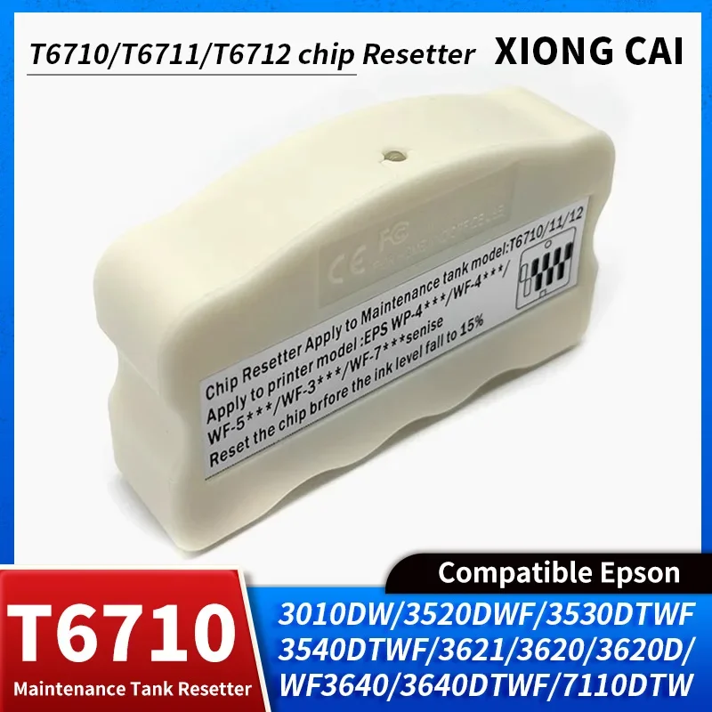 compatibility T6710/T6711/T6712 Universal Maintenance Box Decoder For Epson L1455 PX-M5040F S5040 M5041 S740 M740F printer Reset