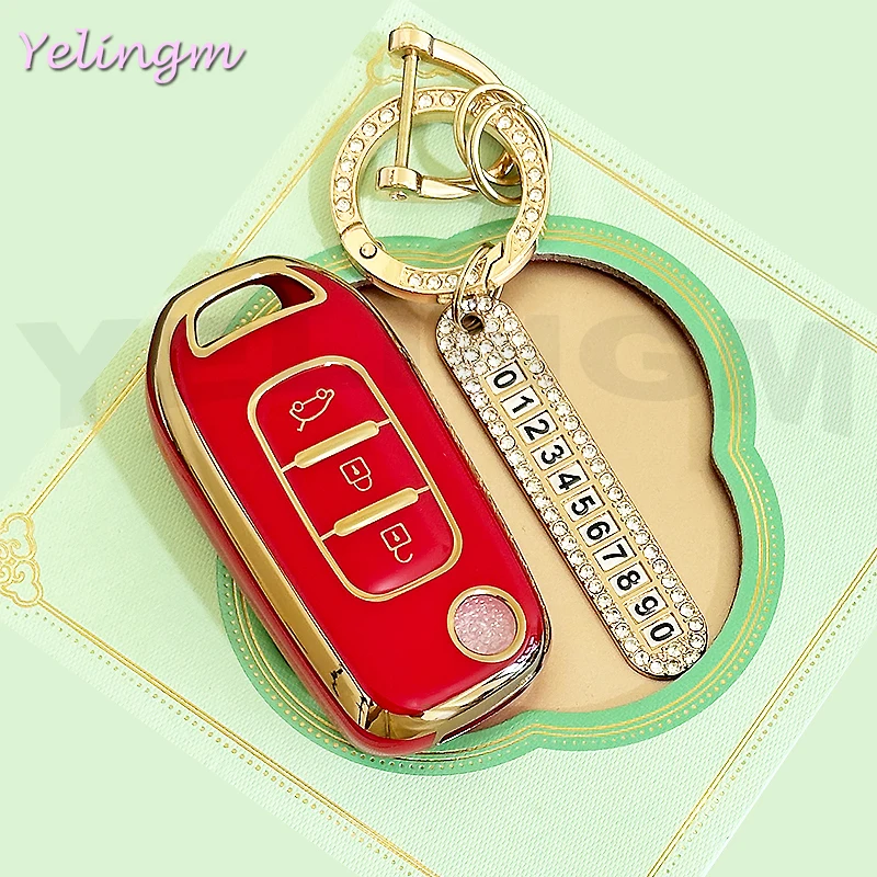 Funda Protectora de TPU para Llaves de Coche Renault Kadjar, Captur, Megane, Sandero, Stepway, Logan, Clio 5 2022, Arkana 2020, 2021, Kwid