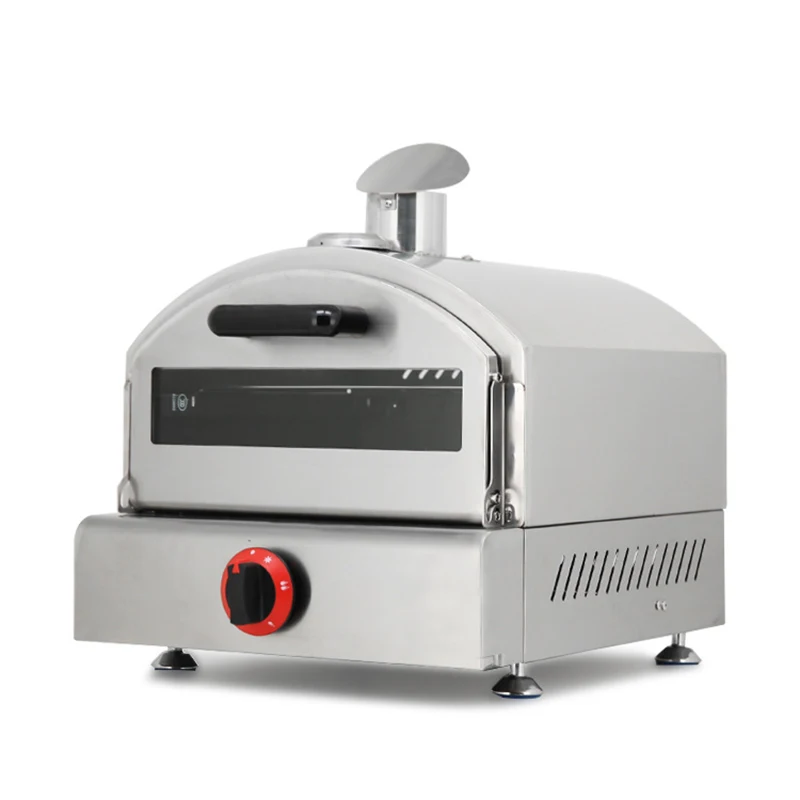 NP-14 Outdoor Gas Oven with Automatic Rotating Stone -14 Inch Portable Propane Pizza Oven LPG