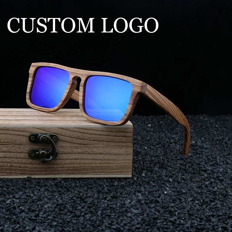 

Real Zebra Wood Sunglasses Fashionable Classic Style Polarized Eyewears for Female Men UV 400 Retro Design Vintage Luxury Brand