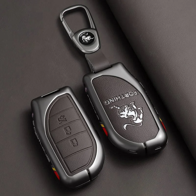 Zinklegierung Autoschlüsselhülle für Dongfeng Forthing T5 EVO Fengxing T5L V9 Schlüsselanhänger Fernbedienungsgehäuse Halter Zubehör – Detail 8