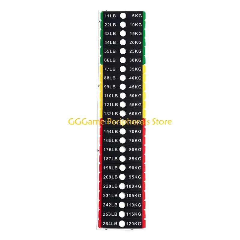 U55B Removable Adhesive Sticker for Fitness Equipment and Office Supplies Use PVC Water Resistant Hassle Frees Application
