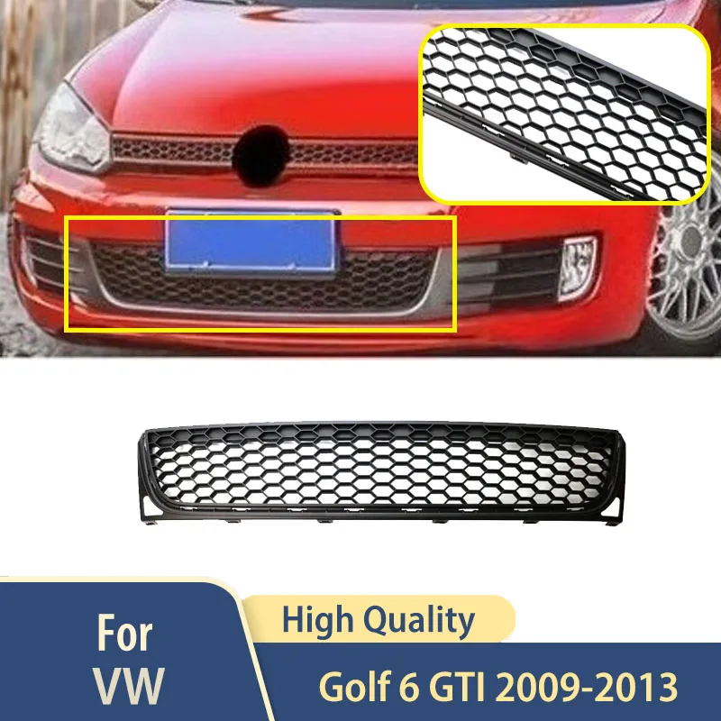 

Подходит для Volkswagen Golf 6 GTI 2009 2010 2011 2012 2013, автомобильный передний бампер, решетка, аксессуары, внешние гоночные грили, обвесы