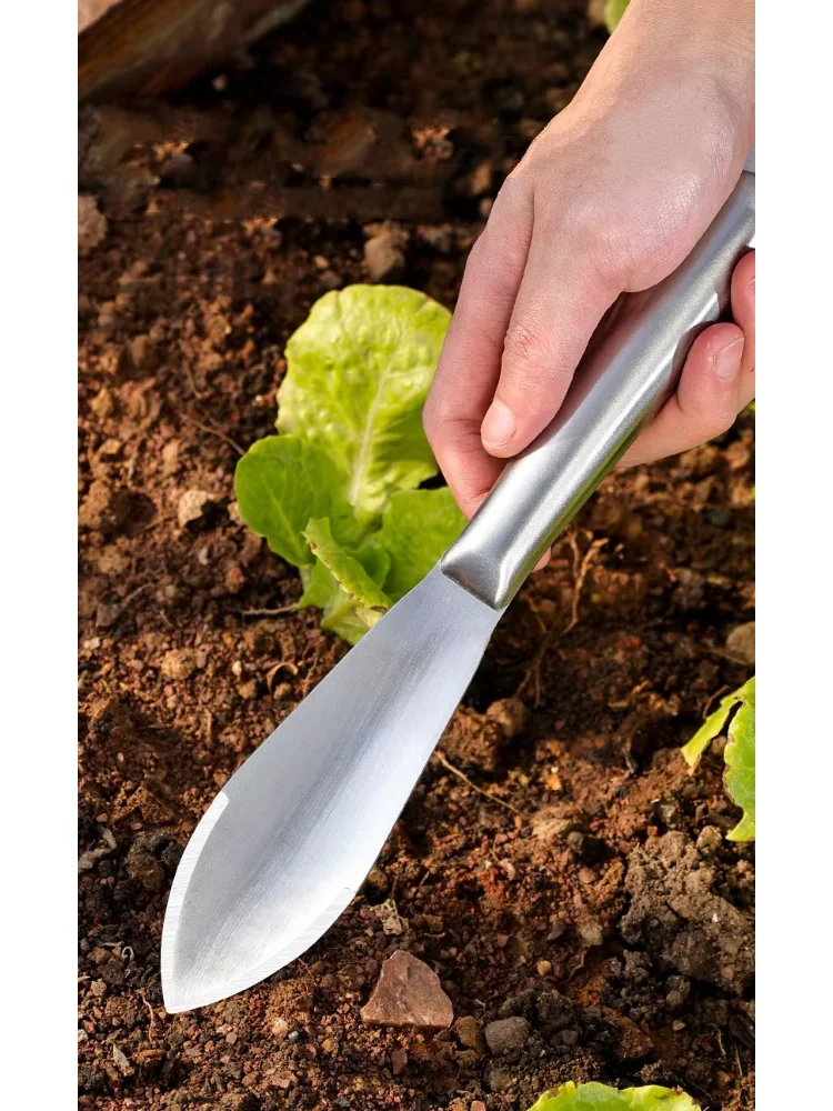 Multifunctional Garden Shovel Thickened Steel Weeding Hoe for Digging Wild Vegetables Planting Flowers Soil Cultivation