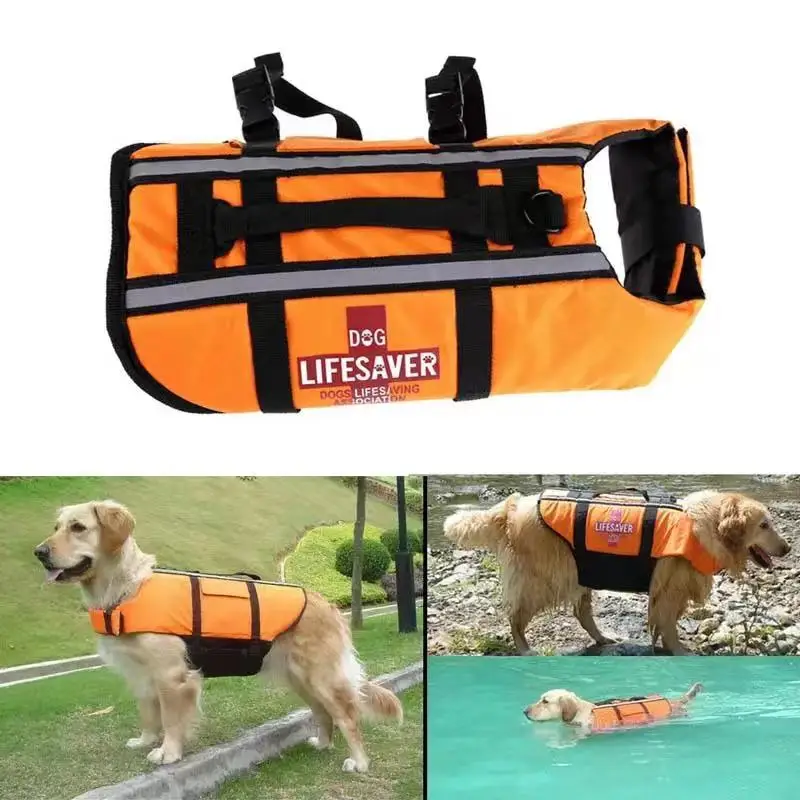 Pet Life Jacket Swimming Suit, Big Dog Survival Suit Golden Retriever Teddy Big and Small Dog Safety Suit