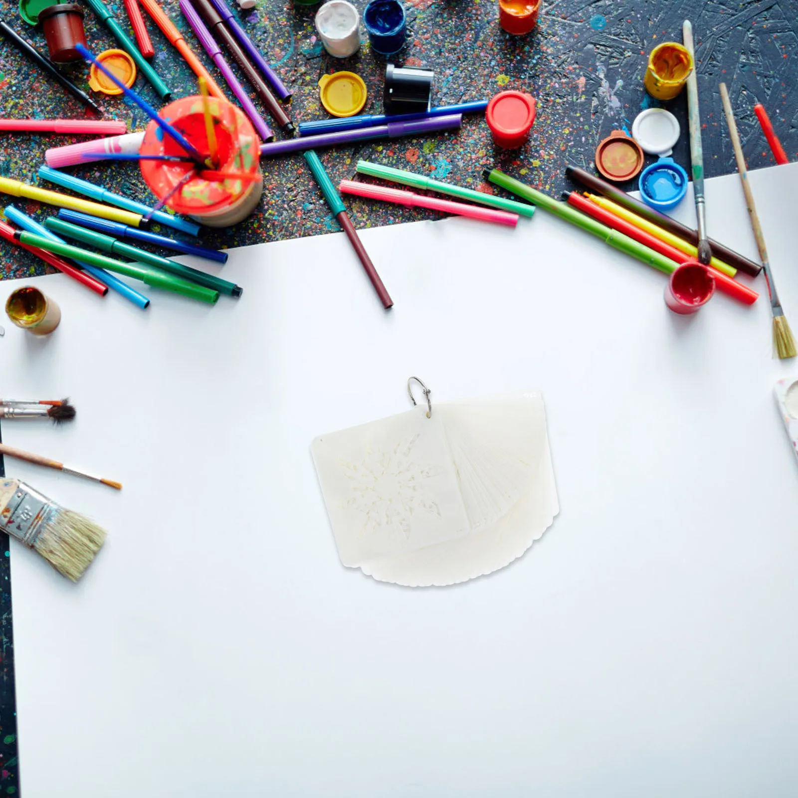 مجموعة واحدة من استنسل ماندالا لطلاء قوالب تصميم الزهور المعقدة DIY ديكور جدران المنزل المشاريع الحرفية على أسطح متعددة