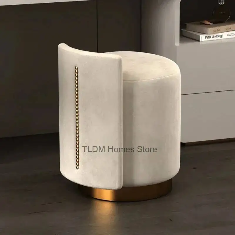 

Роскошное кресло для макияжа Art Light, спинка для спальни, интернет-знаменитости, женский дизайнерский стиль, простые вращающиеся ногти