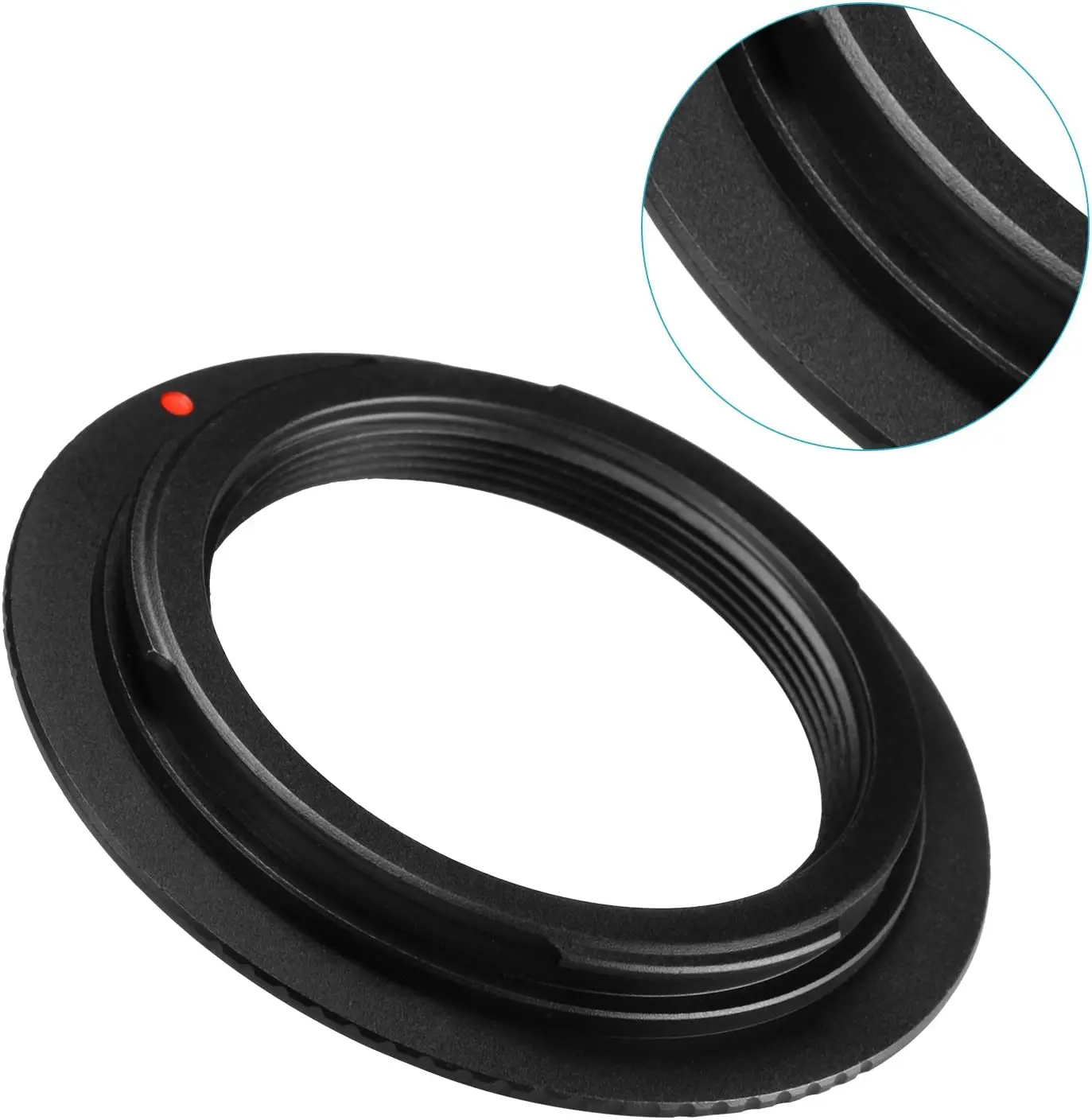 อะแดปเตอร์ยึดเลนส์อะลูมินัมอัลลอยสำหรับ M42เลนส์ในการ kamera Canon EOS เช่น1D/1Ds, Mark II, III, 5D, Rebel XT, xti, T2i
