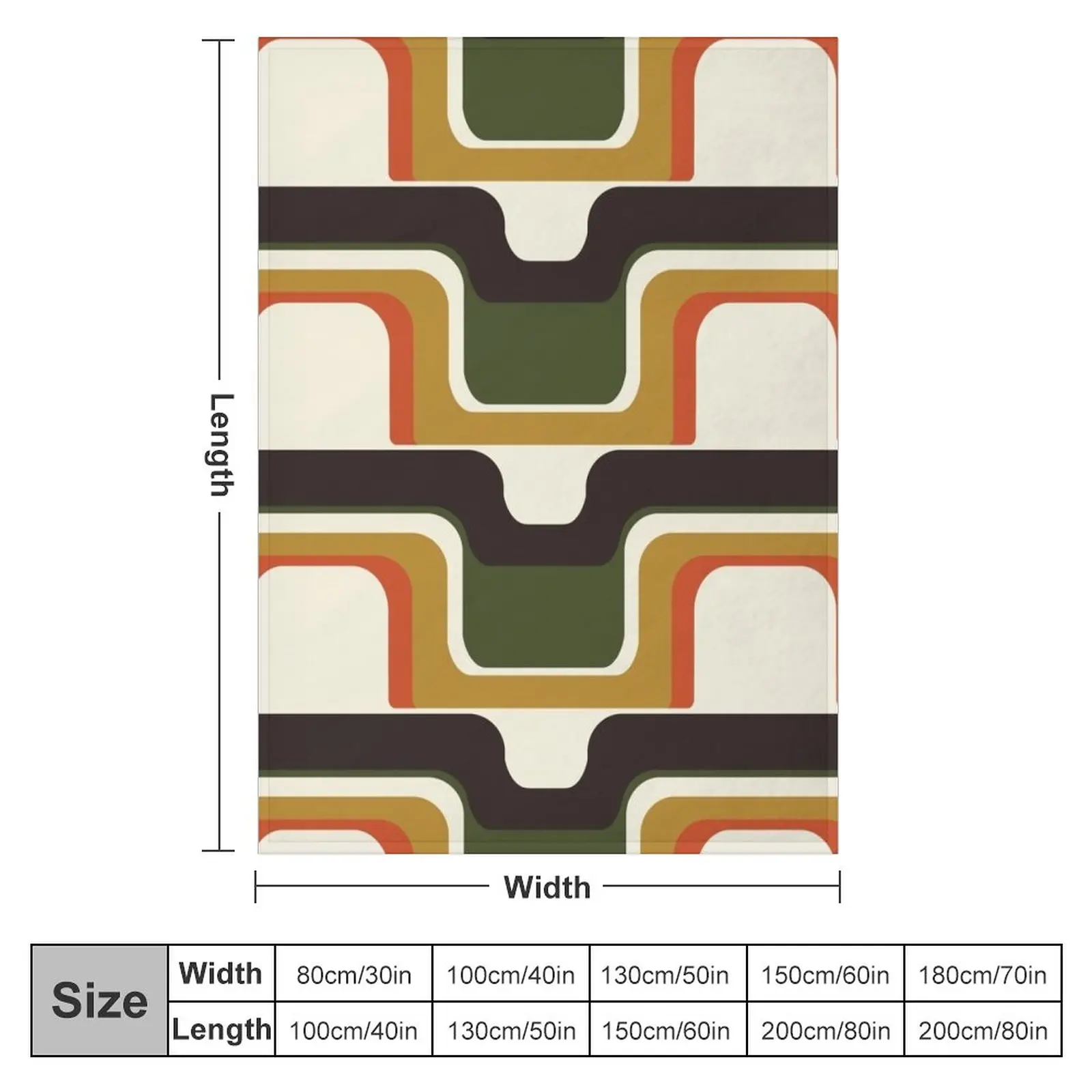 Mid-Century Modern Meets 1970s Throw Blanket For Sofa Baby Blanket Sofas Camping Blanket