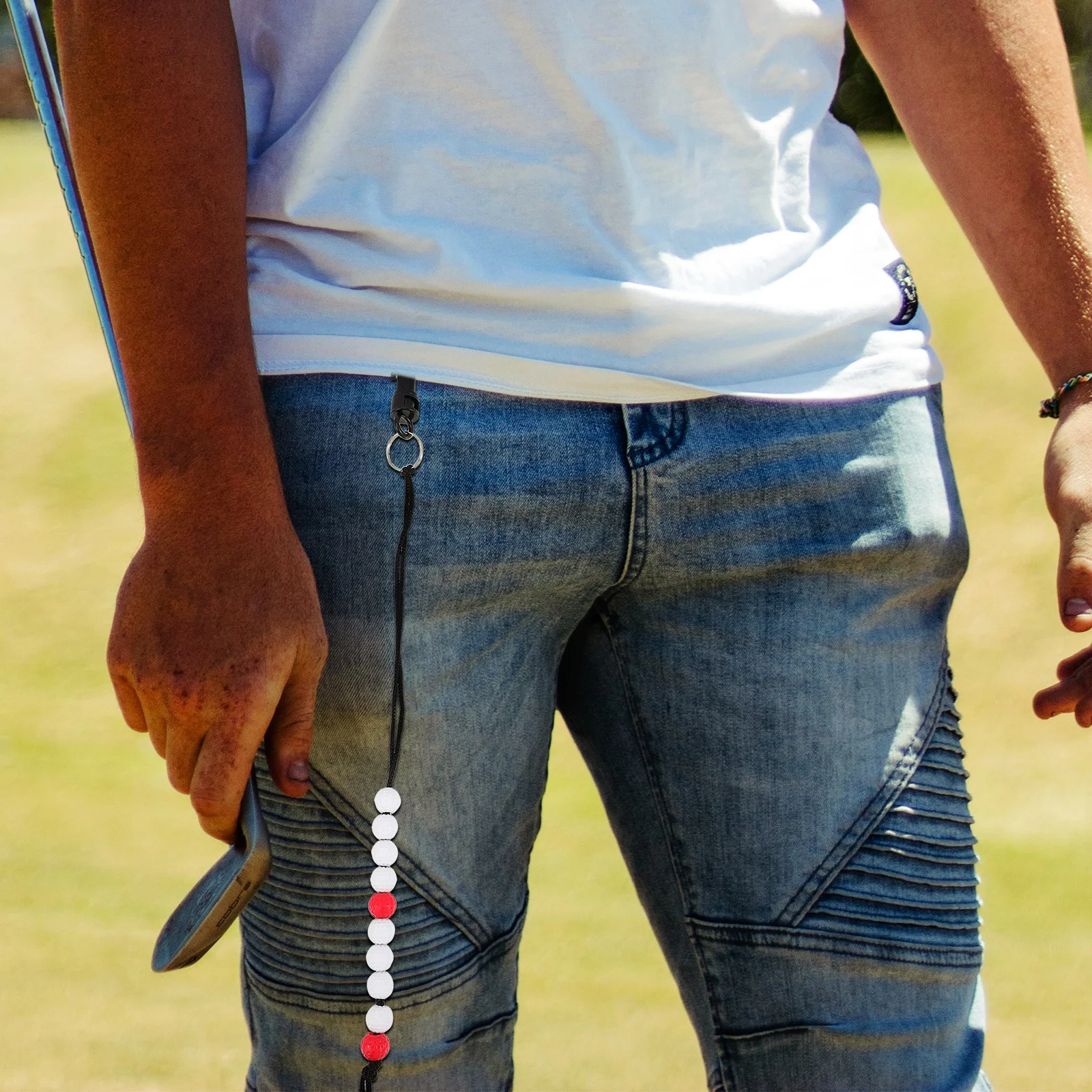 3 قطعة أداة تسجيل الغولف المحمولة حبة عداد سلسلة سهلة الاستخدام توفير الوقت جولف السكتة الدماغية مكافحة المحمولة الغولف التهديف سلسلة