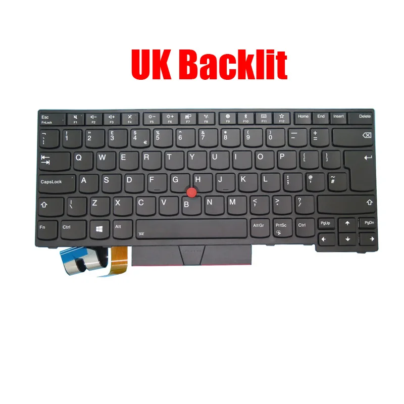 UK US LA CA AR Keyboard For Thinkpad E480 T480S E485 L480 L380 T490 E490 E495 L390 L490 T495 P43S English Canada Arabia Latin