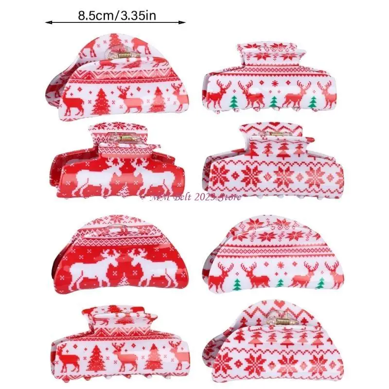 49me kersthaar klauw clip rendiervorm haar vangst barettes haar kaakclip