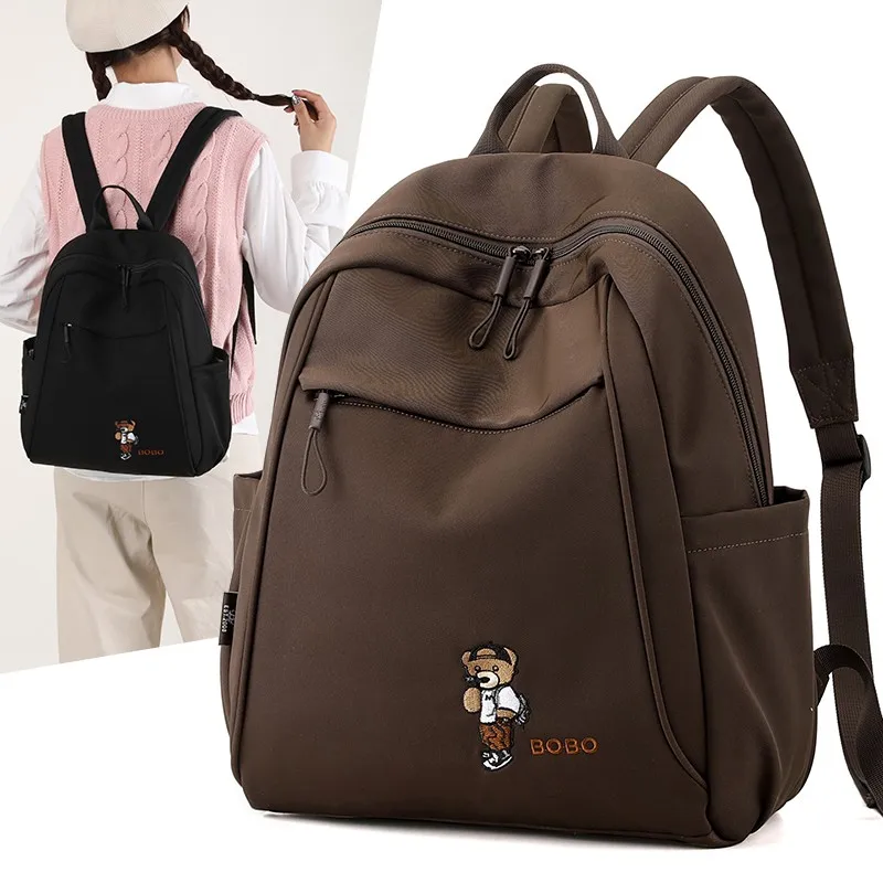 

New In Women's Casual Backpack High Quality Waterproof School Backpack Laptop Book Back Bag For Lady Travel Korean Fashion Style