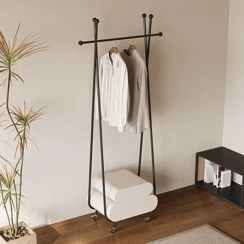 Garderobenständer vom Boden bis zur Decke, integrierter Nachttisch, abnehmbarer, luxuriöser Wohnzimmer-Kleiderbügel
