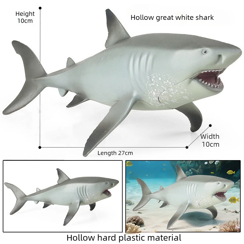 شخصية سافاج مارين سي لايف ميغالودون، حيوانات المحيط الكلاسيكية، نموذج سمكة القرش الكبيرة، مجموعة من البولي فينيل كلوريد، هدية للأطفال #4
