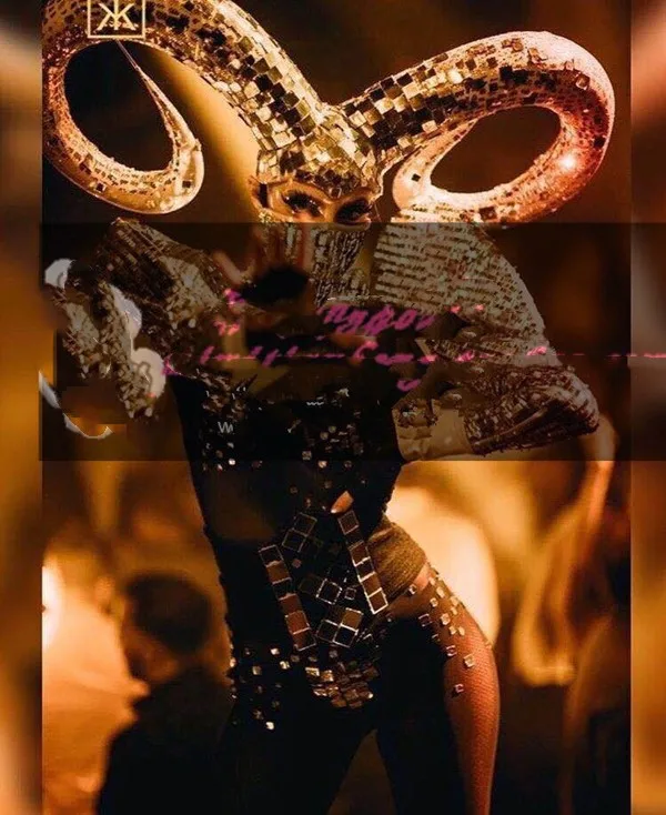 

Bar GOGO horn costume costume theme armor mirror horn costume