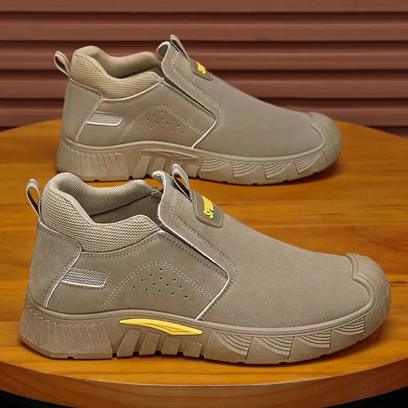 

Men's Casual Shoes Workwear Black Durable Lightweight Dirt-resistant Autumn New Style Fashionable Single Shoes Korean Style